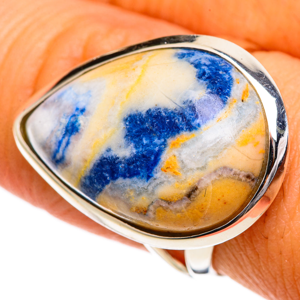 Blue Scheelite Rings handcrafted by Ana Silver Co - RING106911