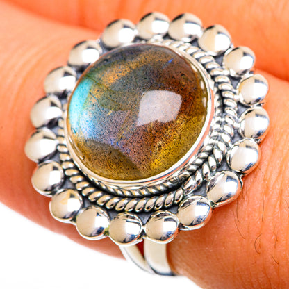 Labradorite Rings handcrafted by Ana Silver Co - RING106913