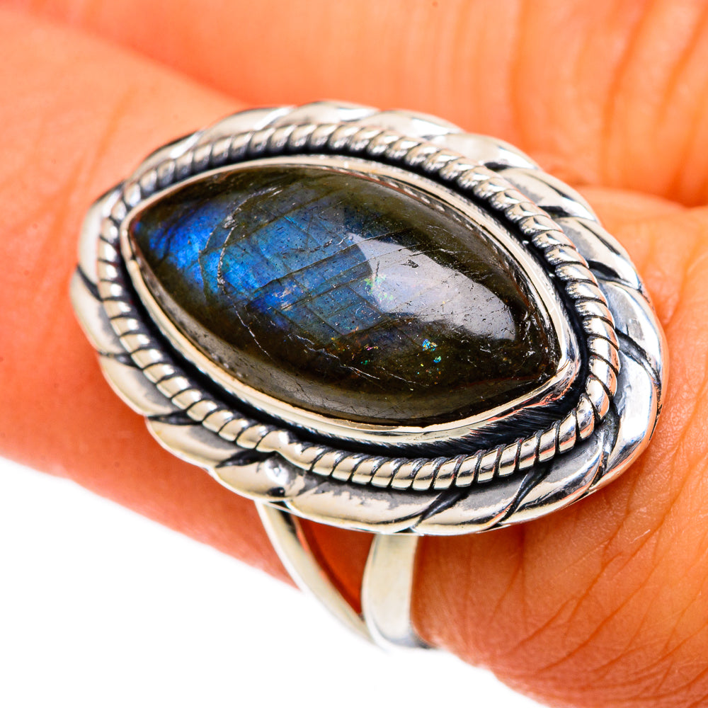 Labradorite Rings handcrafted by Ana Silver Co - RING106916