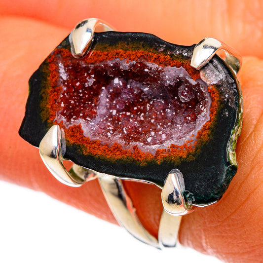 Coconut Geode Druzy Rings handcrafted by Ana Silver Co - RING106923