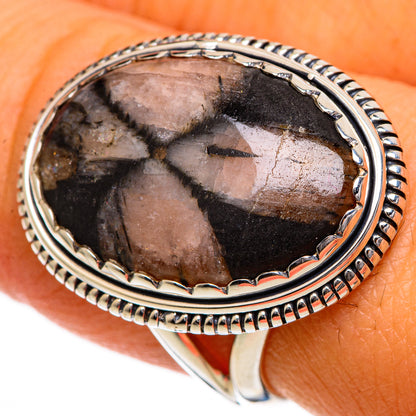 Chiastolite Rings handcrafted by Ana Silver Co - RING106924