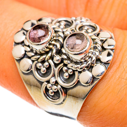 Pink Tourmaline Rings handcrafted by Ana Silver Co - RING106931
