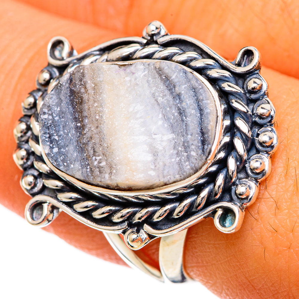 Desert Druzy Rings handcrafted by Ana Silver Co - RING106946