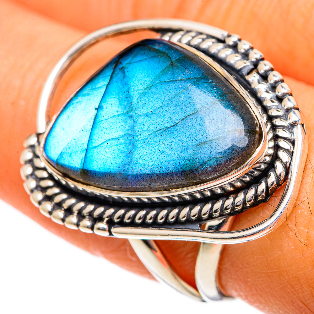 Labradorite Rings handcrafted by Ana Silver Co - RING106949