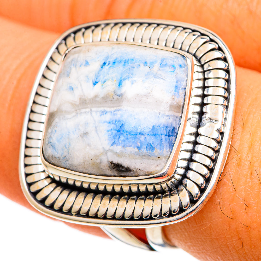 Blue Scheelite Rings handcrafted by Ana Silver Co - RING106953