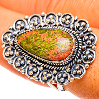 Unakite Rings handcrafted by Ana Silver Co - RING106957