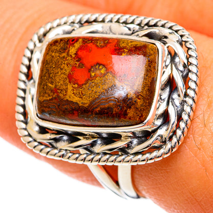 Moroccan Agate Rings handcrafted by Ana Silver Co - RING106961