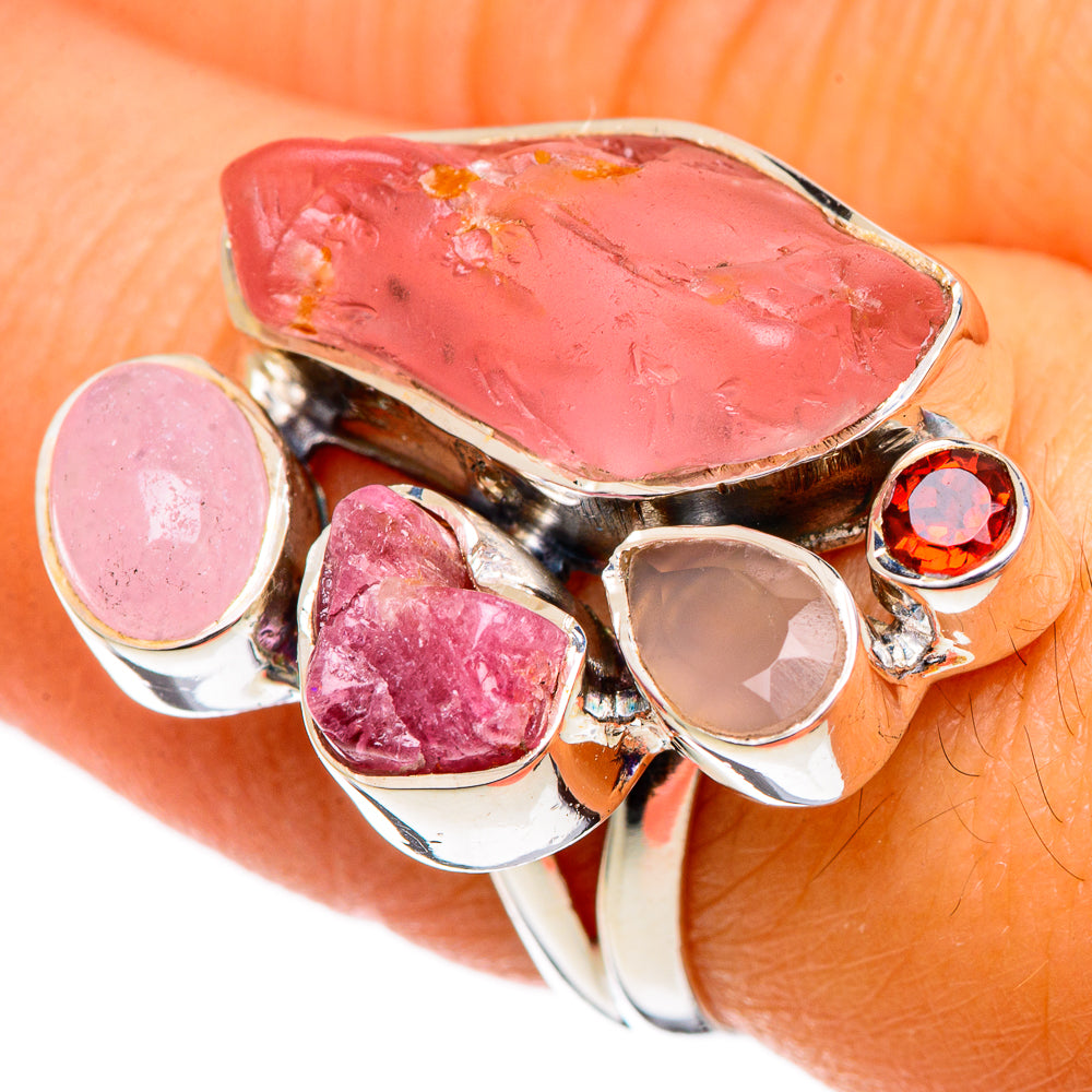 Rose Quartz Rings handcrafted by Ana Silver Co - RING106969
