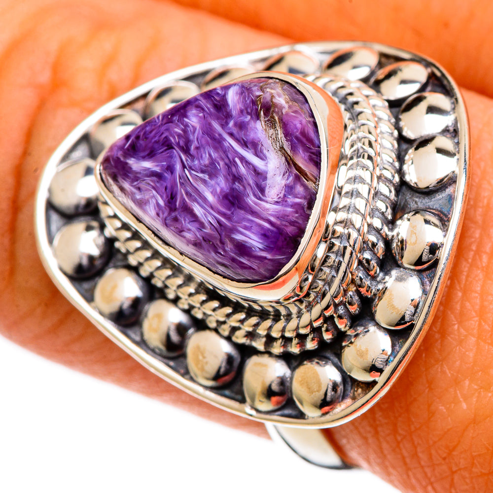 Charoite Rings handcrafted by Ana Silver Co - RING106974