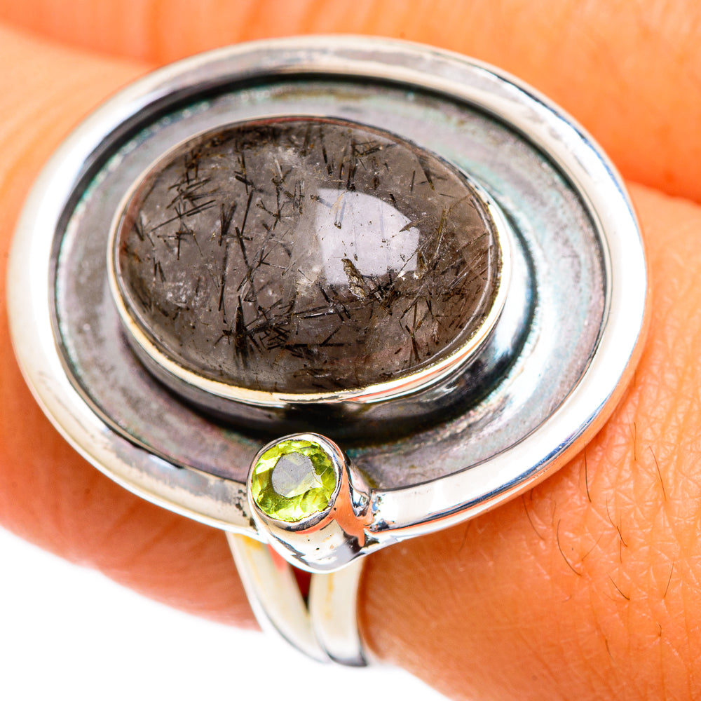 Tourmalinated Quartz Rings handcrafted by Ana Silver Co - RING106977