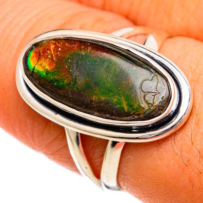Ammolite Rings handcrafted by Ana Silver Co - RING106981