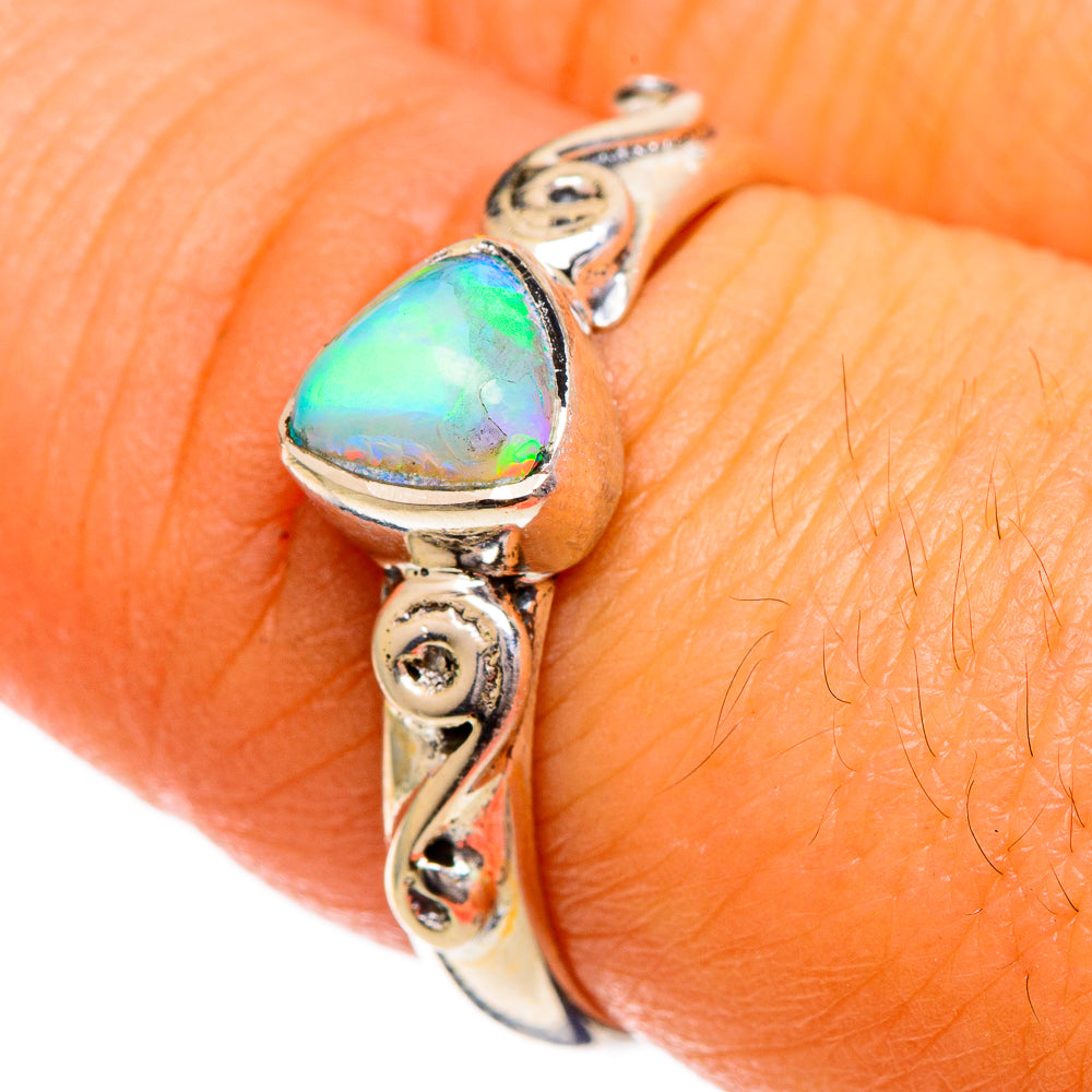 Ethiopian Opal Rings handcrafted by Ana Silver Co - RING106983