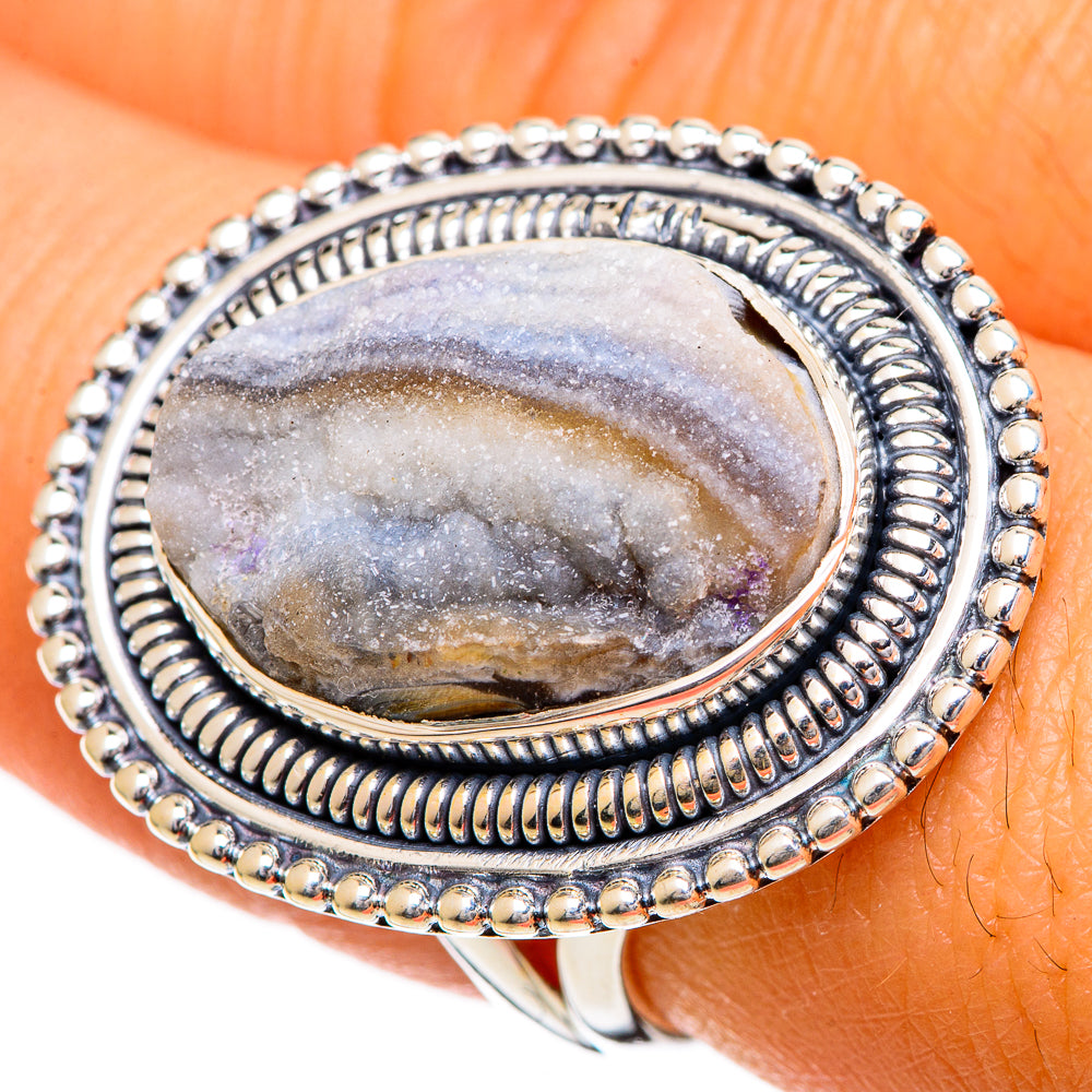Desert Druzy Rings handcrafted by Ana Silver Co - RING106984