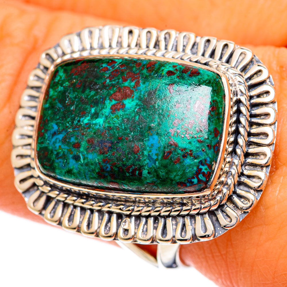 Chrysocolla Rings handcrafted by Ana Silver Co - RING106994