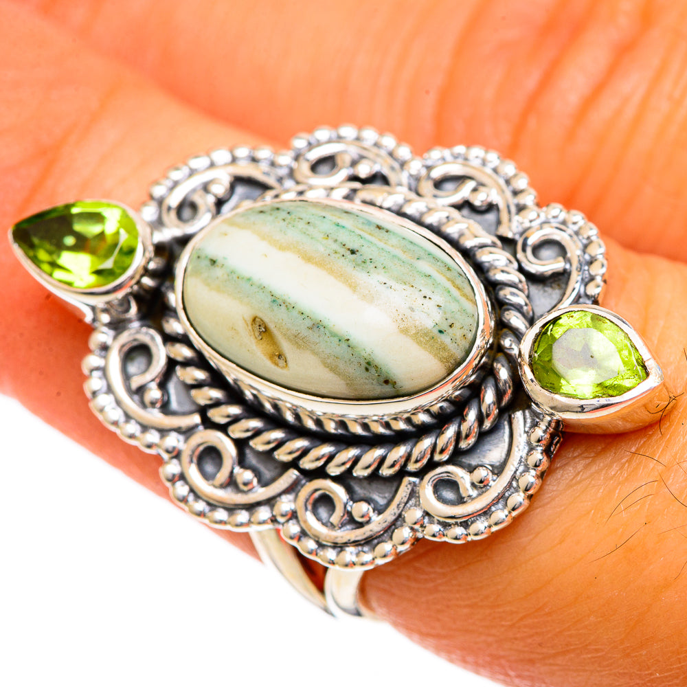 Ocean Jasper Rings handcrafted by Ana Silver Co - RING106995