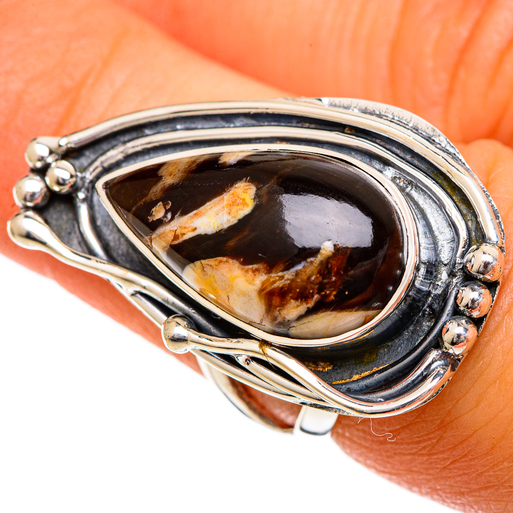 Peanut Wood Jasper Rings handcrafted by Ana Silver Co - RING107005