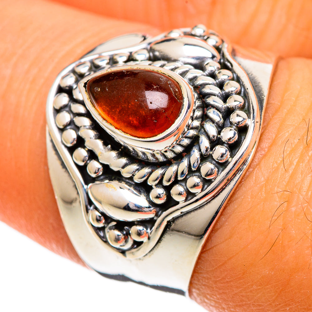 Carnelian Rings handcrafted by Ana Silver Co - RING107006