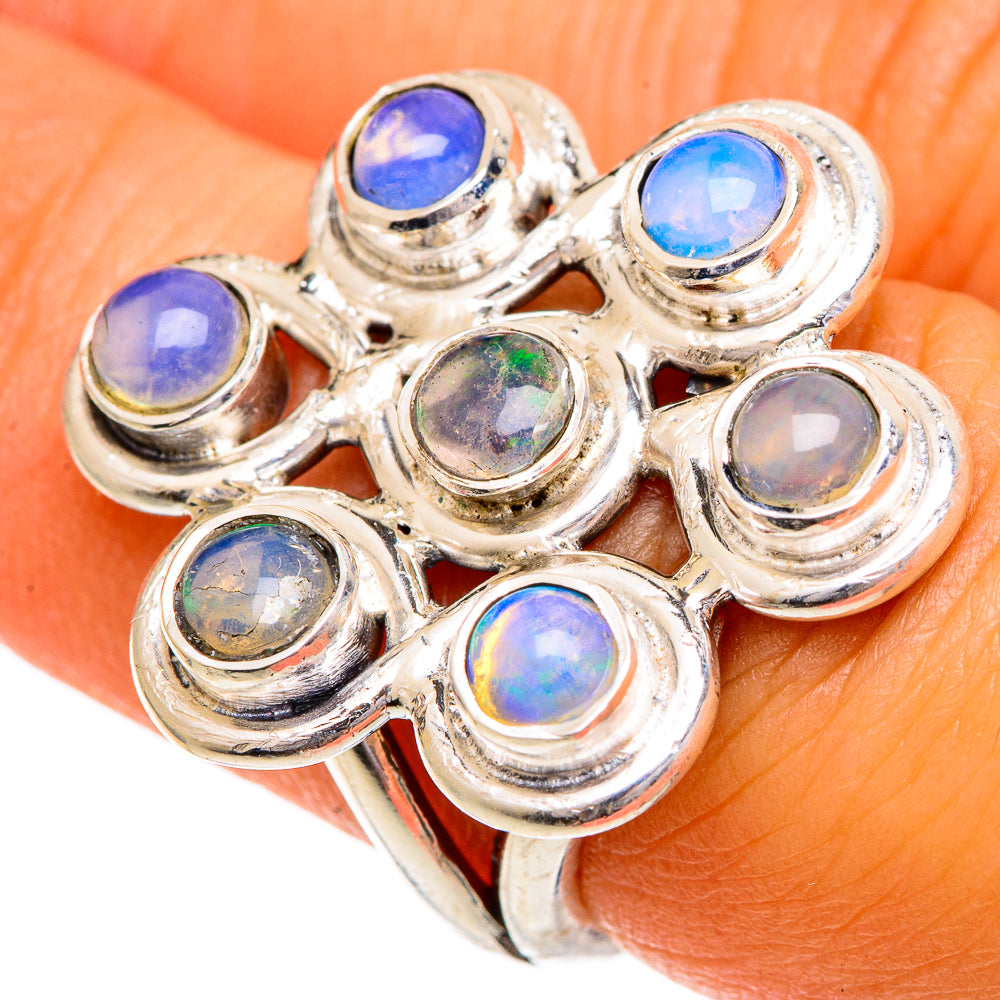Ethiopian Opal Rings handcrafted by Ana Silver Co - RING107018