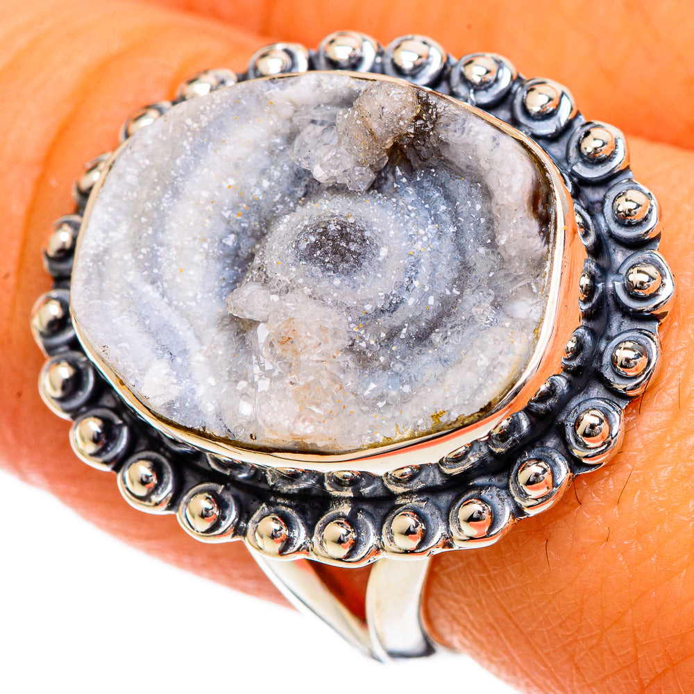 Desert Druzy Rings handcrafted by Ana Silver Co - RING107020