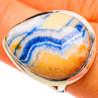 Blue Scheelite Rings handcrafted by Ana Silver Co - RING107026