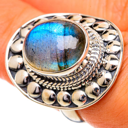 Labradorite Rings handcrafted by Ana Silver Co - RING107028