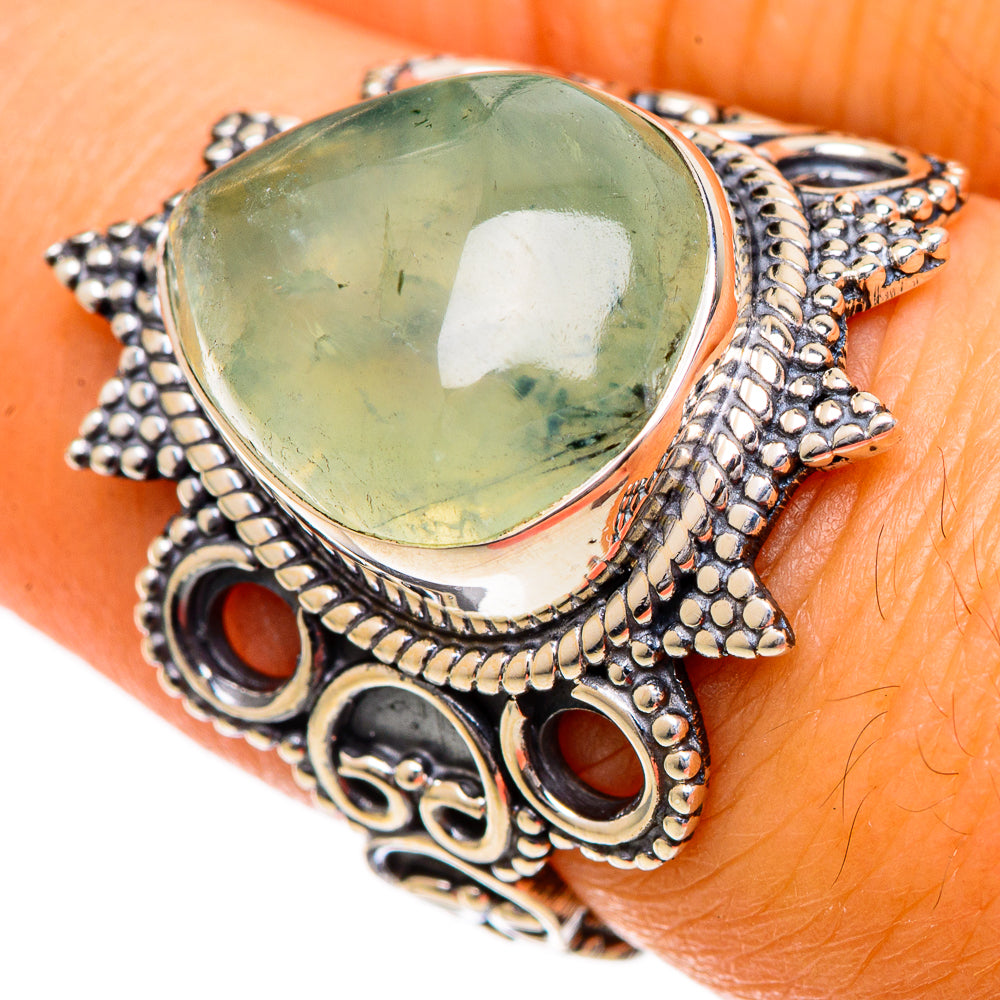 Prehnite Rings handcrafted by Ana Silver Co - RING107032