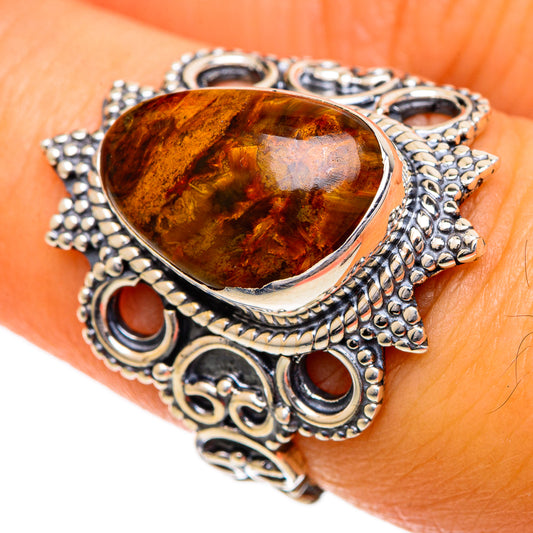 Golden Pietersite Rings handcrafted by Ana Silver Co - RING107036