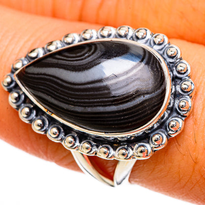 Psilomelane Rings handcrafted by Ana Silver Co - RING107047