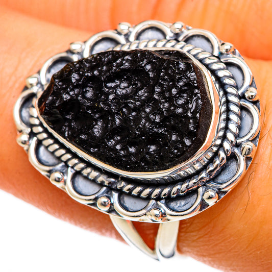 Tektite Rings handcrafted by Ana Silver Co - RING107048