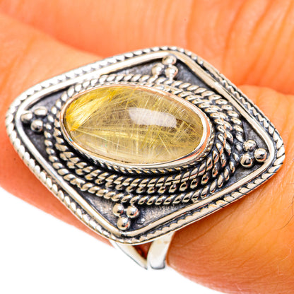 Rutilated Quartz Rings handcrafted by Ana Silver Co - RING107051