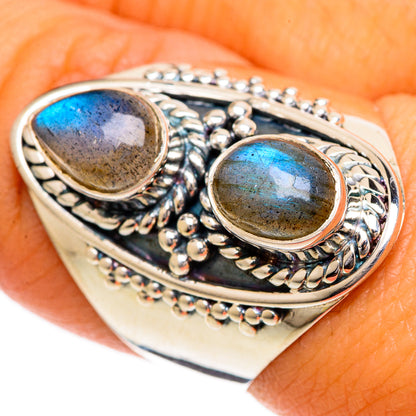 Labradorite Rings handcrafted by Ana Silver Co - RING107057