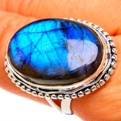 Labradorite Rings handcrafted by Ana Silver Co - RING107061