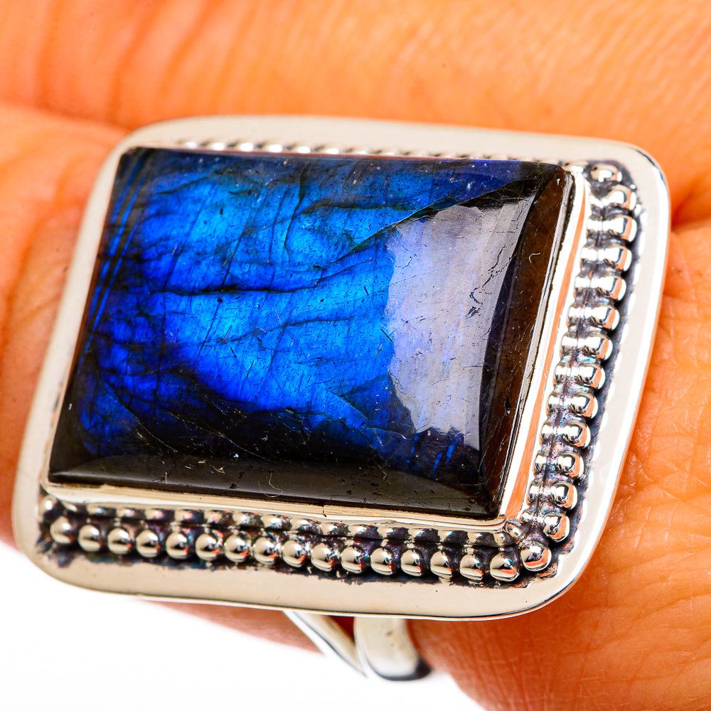 Labradorite Rings handcrafted by Ana Silver Co - RING107064