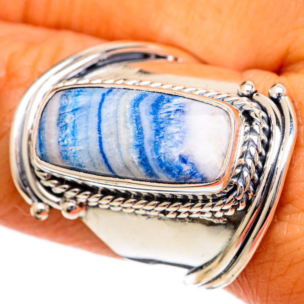 Blue Scheelite Rings handcrafted by Ana Silver Co - RING107069