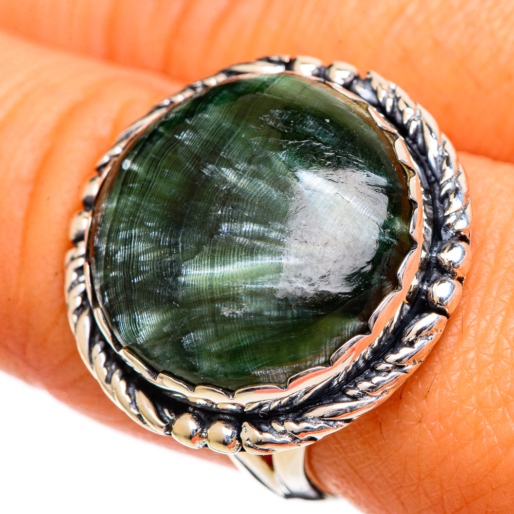 Seraphinite Rings handcrafted by Ana Silver Co - RING107074