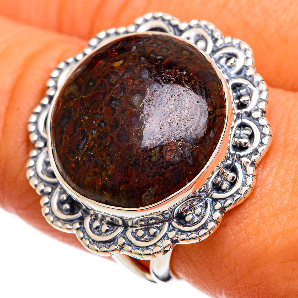 Dinosaur Bone Rings handcrafted by Ana Silver Co - RING107081
