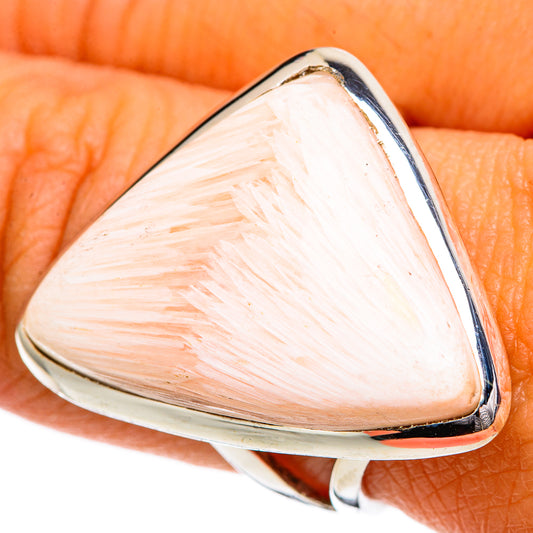 Scolecite Rings handcrafted by Ana Silver Co - RING107087