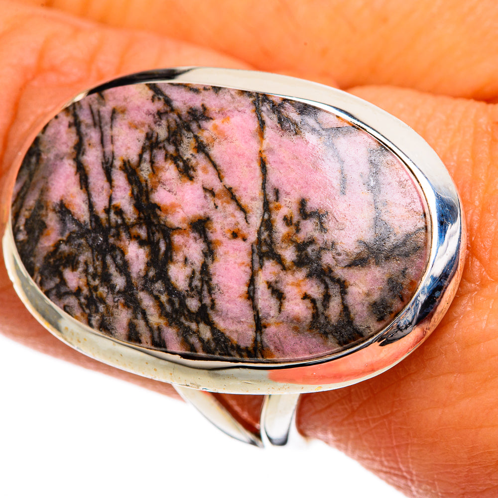 Rhodonite Rings handcrafted by Ana Silver Co - RING107089