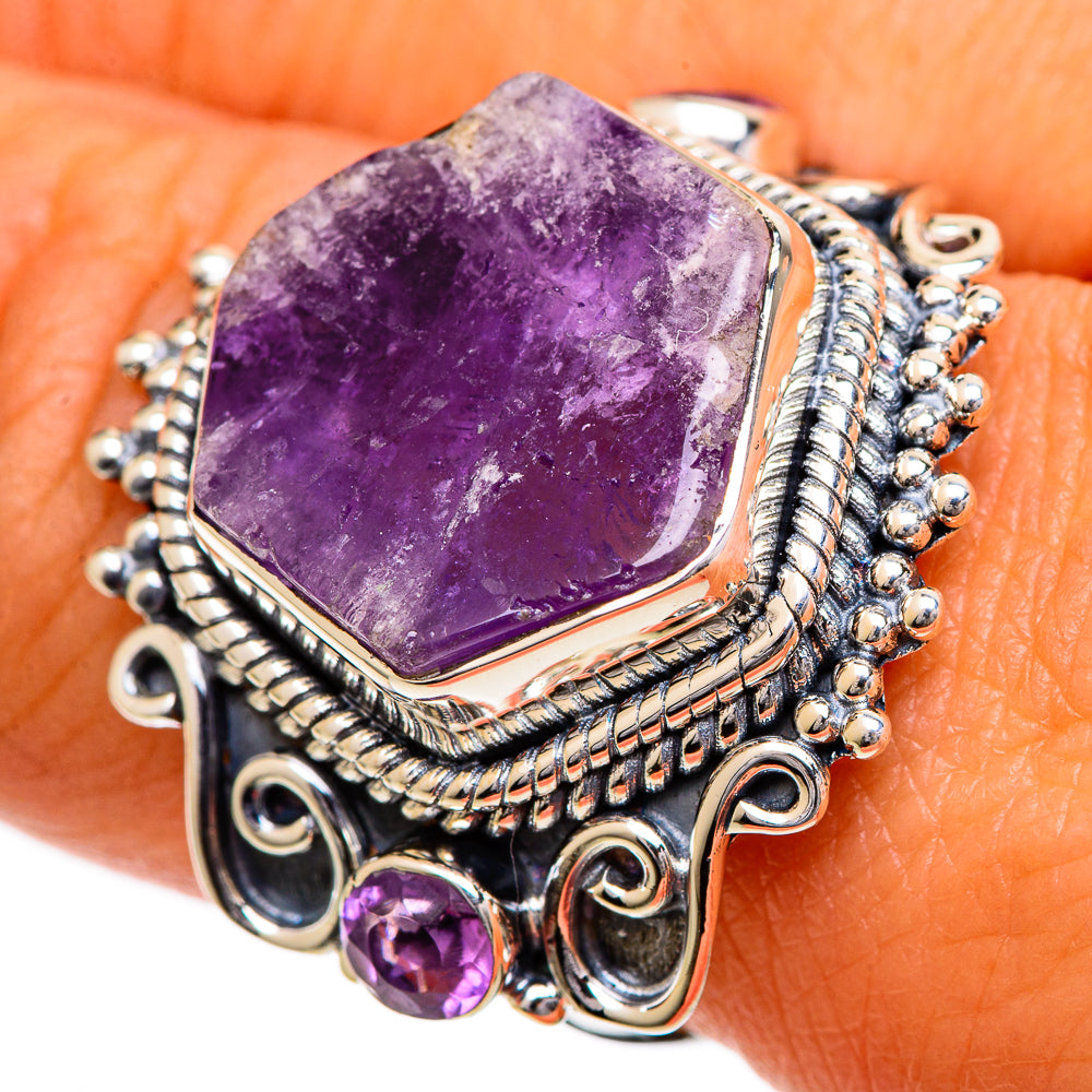 Amethyst Rings handcrafted by Ana Silver Co - RING107093