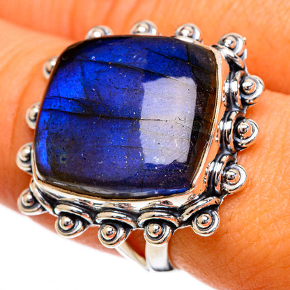 Labradorite Rings handcrafted by Ana Silver Co - RING107109
