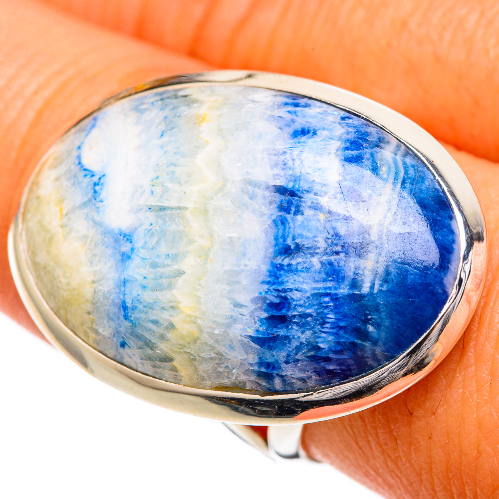 Blue Scheelite Rings handcrafted by Ana Silver Co - RING107112