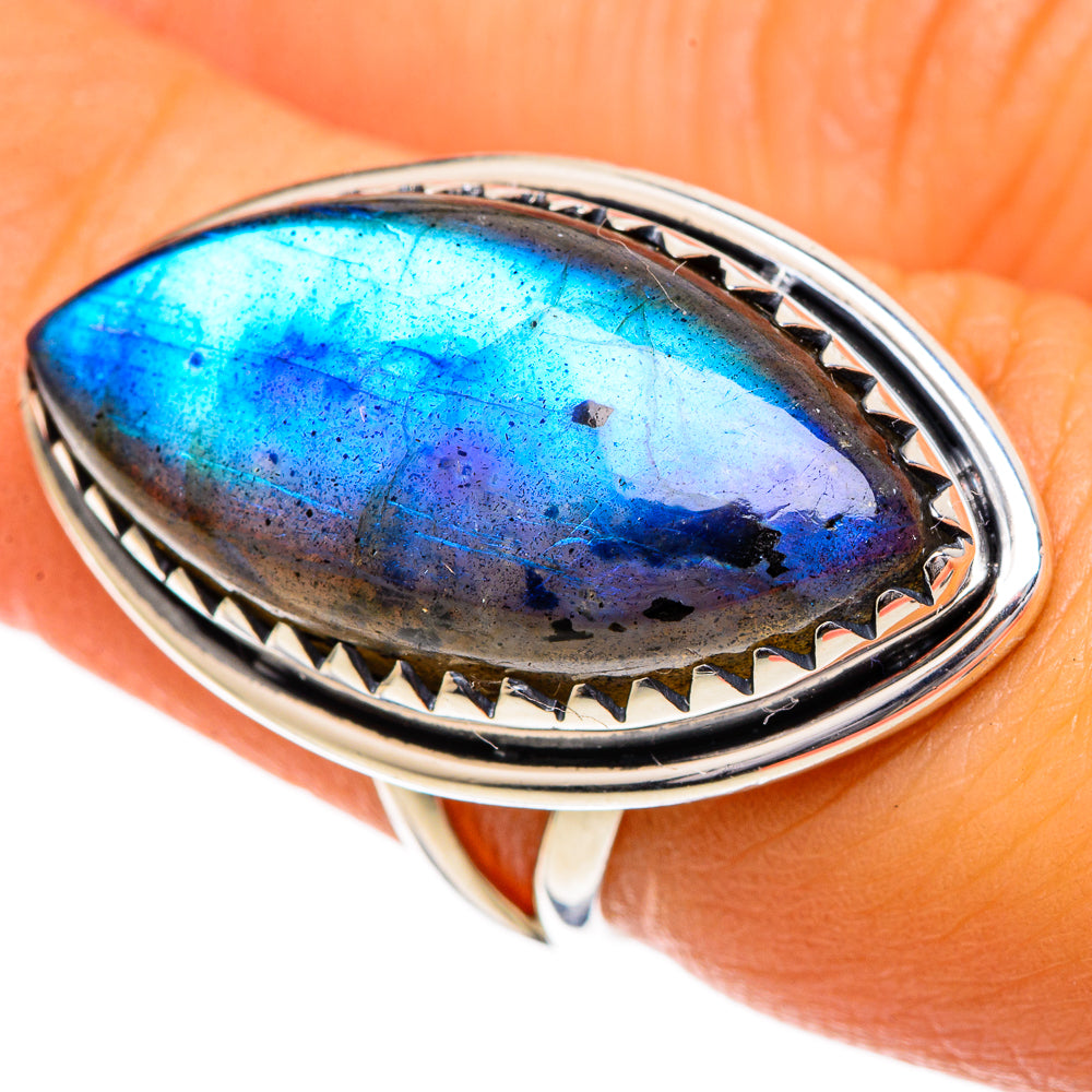 Labradorite Rings handcrafted by Ana Silver Co - RING107113
