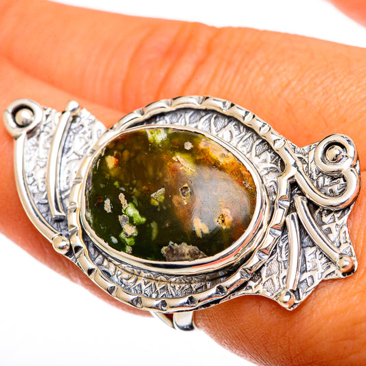Rainforest Opal Rings handcrafted by Ana Silver Co - RING107123