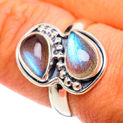 Labradorite Rings handcrafted by Ana Silver Co - RING107131