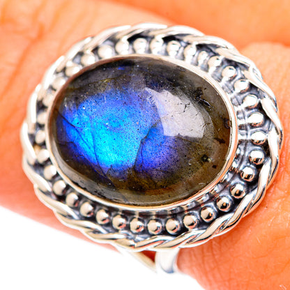 Labradorite Rings handcrafted by Ana Silver Co - RING107135