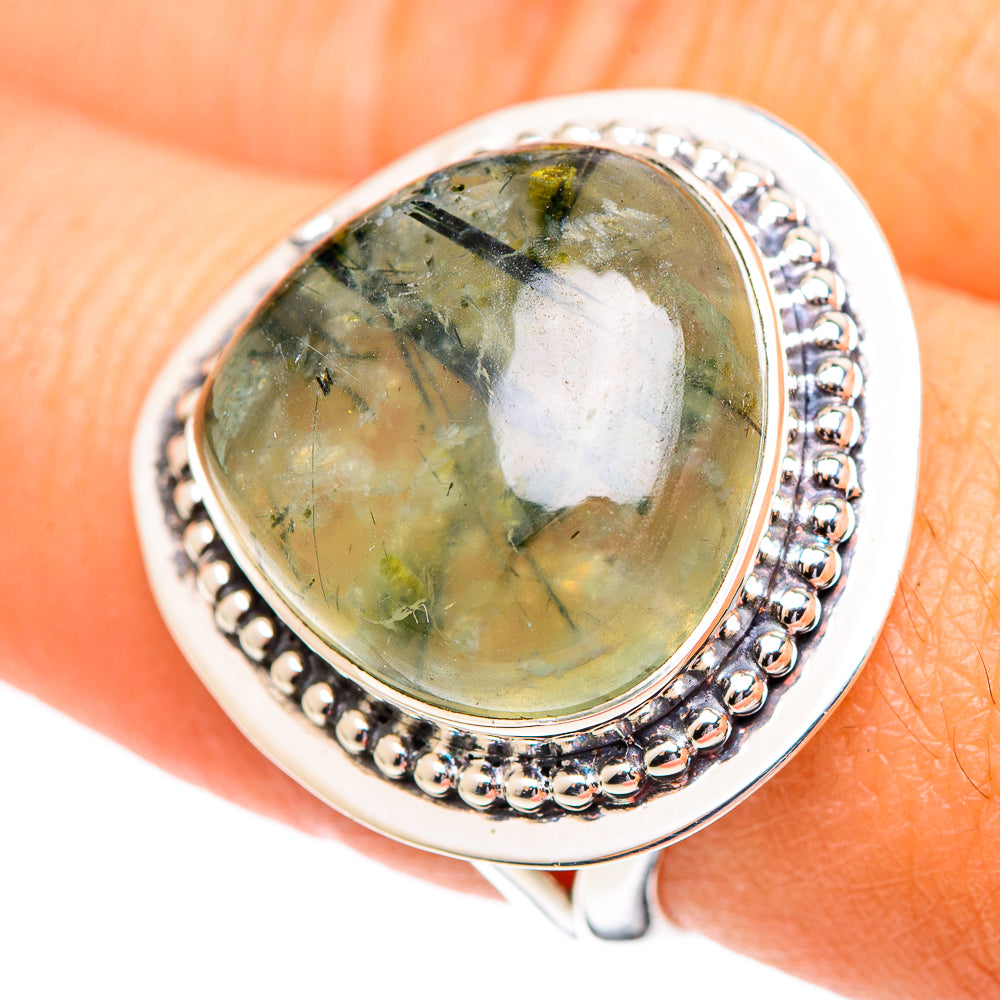 Prehnite Rings handcrafted by Ana Silver Co - RING107139