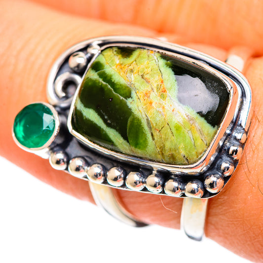 Rainforest Jasper Rings handcrafted by Ana Silver Co - RING107140