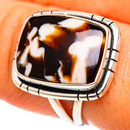 Peanut Wood Jasper Rings handcrafted by Ana Silver Co - RING107145
