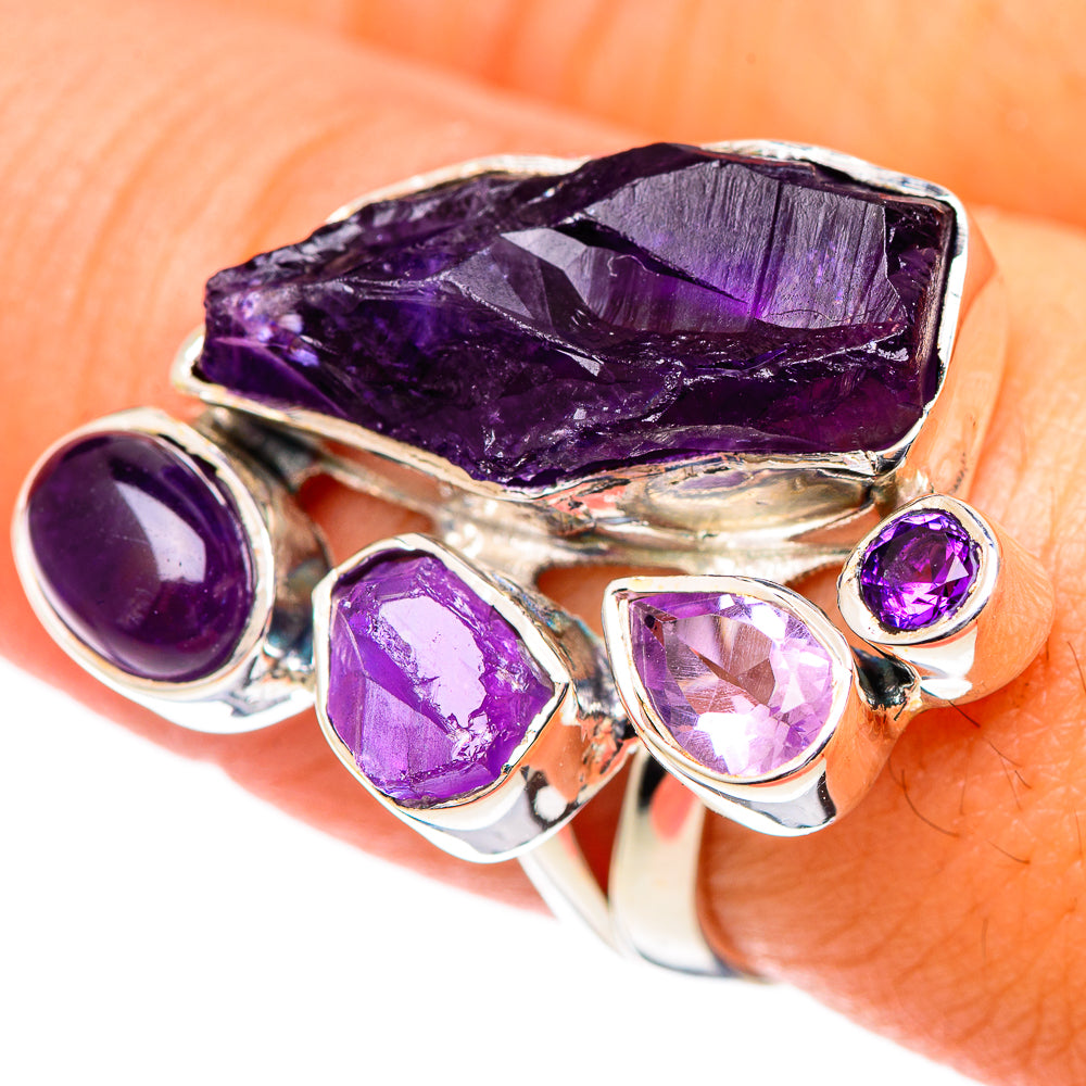 Amethyst Rings handcrafted by Ana Silver Co - RING107151