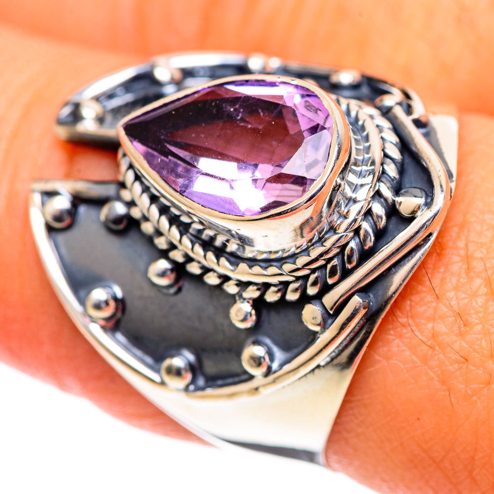 Amethyst Rings handcrafted by Ana Silver Co - RING107153
